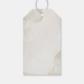 白ヴィンテージエレガント花 ギフトタグ (裏面)