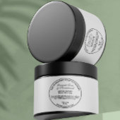 白ヴィンテージスタイル化粧品瓶ラベル ペットボトルラベル