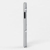 白一色グレイ Case-Mate iPhoneケース (裏面/右)