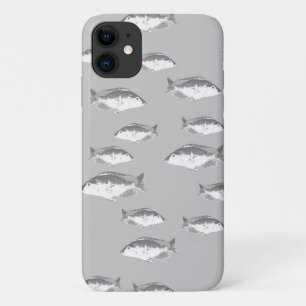 白一色グレイ iPhone 11 ケース