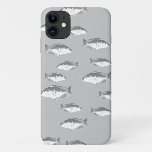 白一色グレイ Case-Mate iPhoneケース (裏面)