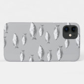 白一色グレイ Case-Mate iPhoneケース (裏面(横))