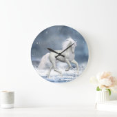 白一角時計 ラージ壁時計 (ホーム)