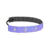白三日月抽象芸術マーク紫 アスレチックヘッドバンド (左)