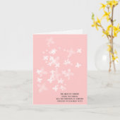 白不透明花感謝してい悔やみや弔慰you カード (黄色い花)