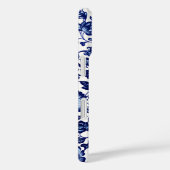 白中国のに濃いネイビーの青い花の模様 Case-Mate iPhoneケース (裏面 / 右)