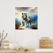 白中国の虎(19) ポスター (キッチン)