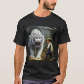 白中国の虎(25) Tシャツ (正面)