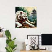 白中国の虎(2) ポスター (ホームオフィス)