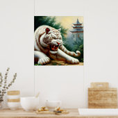 白中国の虎(2) ポスター (キッチン)