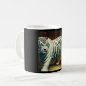 白中国の虎(31) コーヒーマグカップ (正面左)