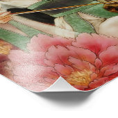 白中国の蛇ファンタジーアートフォトプリント フォトプリント (角)