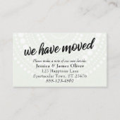 白丸の緑の挿入カー淡い色のドを移動 エンクロージャーカード (正面)