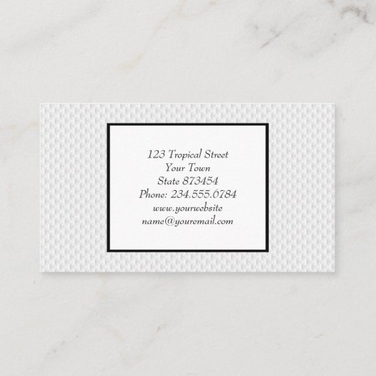 白丸エンボス 名刺 (裏面)