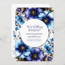 白丸フレームブルーパープルフローラ背景