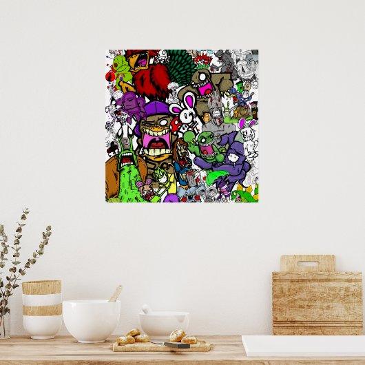 白井兎帆布 ポスター (キッチン)