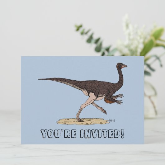白亜紀の恐竜 - オルニトミムス 招待状 (スタンド正面)