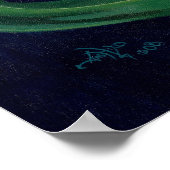 白亜紀マーメイド恐竜ファンタジープリント ポスター (角)