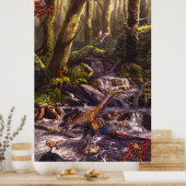 白亜紀前期の羽毛中国 ポスター (キッチン)