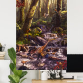 白亜紀前期の羽毛中国 ポスター (ホームオフィス)