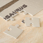 白亜紀恐竜アンキロサウルス ジグソーパズル (側面)