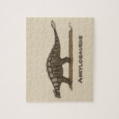 白亜紀恐竜アンキロサウルス ジグソーパズル (縦)