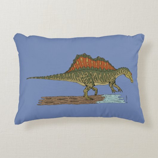 白亜紀恐竜スピノサウルス アクセントクッション (正面)