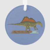 白亜紀恐竜スピノサウルス オーナメント (裏面)