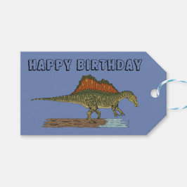 白亜紀恐竜スピノサウルス ギフトタグ