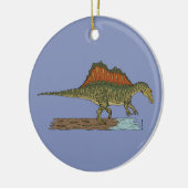 白亜紀恐竜スピノサウルス セラミックオーナメント (左)