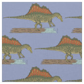 白亜紀恐竜スピノサウルス ファブリック (クローズアップ)