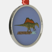 白亜紀恐竜スピノサウルス メタルオーナメント (右)