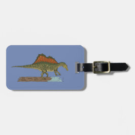 白亜紀恐竜スピノサウルス ラゲッジタグ