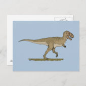 白亜紀恐竜ティラノサウルスレックス ポストカード (正面/裏面)