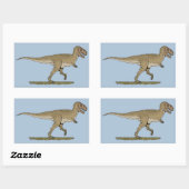 白亜紀恐竜ティラノサウルスレックス 長方形シール (シート)