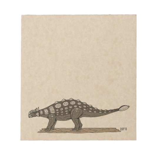 白亜紀恐竜 ノートパッド (正面)
