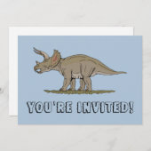 白亜紀恐竜 招待状 (正面/裏面)