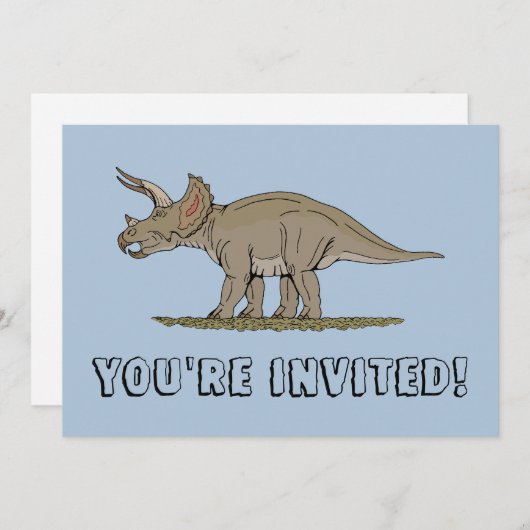 白亜紀恐竜 招待状 (正面/裏面)