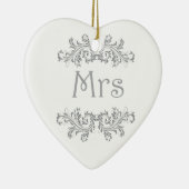 白人および黒い氏及び夫人結婚式の引き出物の装飾 セラミックオーナメント (右)