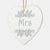 白人および黒い氏及び夫人結婚式の引き出物の装飾 セラミックオーナメント (左)