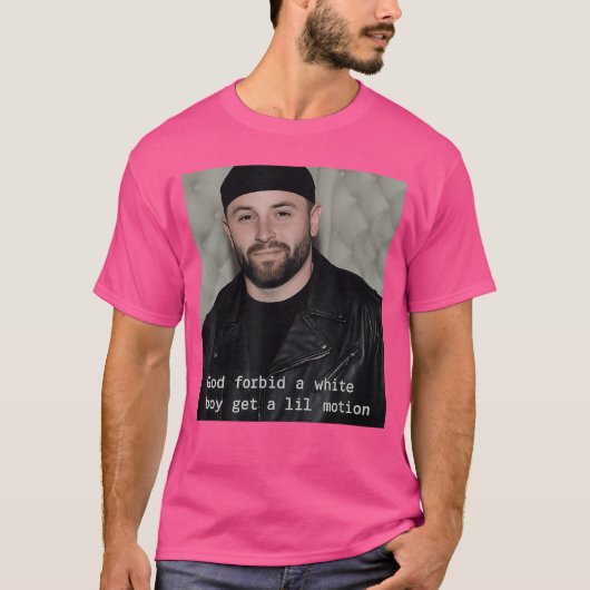 白人がちょっと動いただけで大騒ぎ Tシャツ (正面)