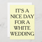 白人にとってはいい日だ、招待状 招待状 (正面/裏面)