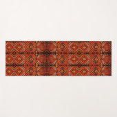 白人のじゅうたんデザインの暖色2号 ヨガマット (正面(横))