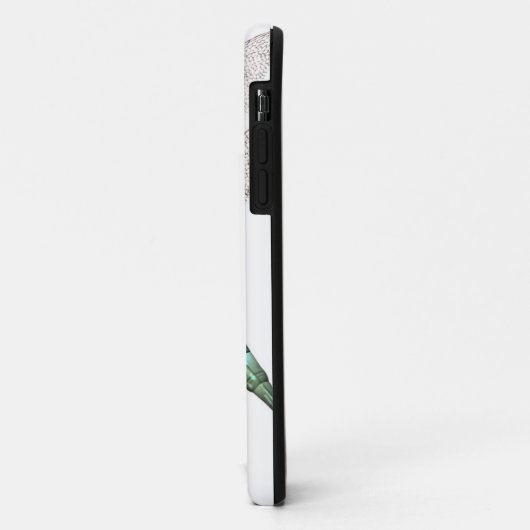 白人のケースメイトiPhoneケース上のトンボ Case-Mate iPhoneケース (裏面/左)