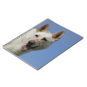 白人のジャーマン・シェパード ノートブック (左側)