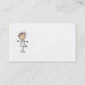 白人のメスの棒の姿のナース2 名刺 (裏面)