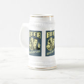 白人の人に1842年以来のダンスを救済します ビールジョッキ (正面左)