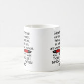 白人の前に2米国を来ました コーヒーマグカップ (中央)