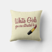 白人の女の子 クッション (裏面)