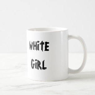 白人の女の子 コーヒーマグカップ